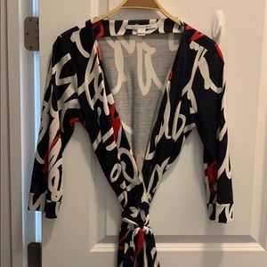 DVF wrap dress size 8